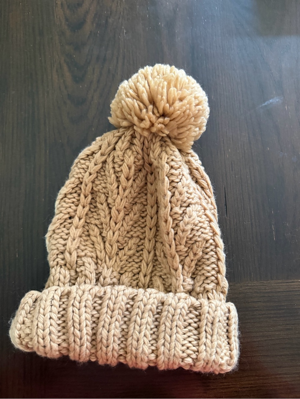 American Eagle chunky cable beanie - Tan